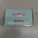 Door Lever Lock (2 Pack)  Prevents Toddlers from Opening Doors  Easy One-Hand Operation for Adults  Durable ABS with 3M Adhesive Backing  No Tools Needed for Install (White)