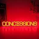 Concessions Neon Sign Baseball Neon Lights for Birthday Party USB Powered Concession Stand LED Sign for Cinema Snack Stand Supermarket baseball Party Decorations for Wall