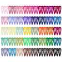 obeoby 120 Pcs 40 Colors Metal Small Snap Hair Clips, 1.2 Inch Mini Hair Barrettes Hair Accessories for Baby Girls Toddlers Women, Birthday Holiday Gifts