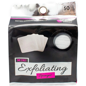 Jacent Mini Exfoliating Sponges: Square Facial Cleansing and Makeup Removal Pads, Suitable For All Skin Types