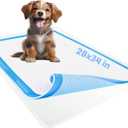 TidyFriend Dog Pee Pad Holder Tray Fits for 28” x 34” Wee Wee Pee Pads  Stable Grip, Raised Edges, QuickWipe Silicone Surface Dog Potty Tray Holder for Indoor Flooring Protection (White)