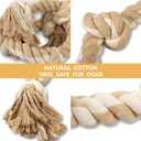 PetiFine Dog Rope Toys for Aggressive Chewers, Heavy Duty Cotton Chew Toys for Large Medium Dogs- 3 Feet 5 Knots Tough Interactive Tug of War Dog Pull Rope, Teeth Cleaning