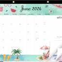 GuassLee Monthly Large Desk Calendar 2026-2027 - 19 Months 22" x 17" Calendar from Jun. 2026 to Dec. 2027, Large Monthly Planner with Holiday Watercolor Design for Office School Home Organizing