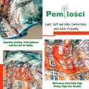 Fashion Hair Scarf for Women Soft Silk Feeling Head Scarves Head Wrap Square Bandanas 27.5 27.5 inches