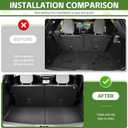 Trunk Mat for 2020-2025 Ford Explorer Rear Cargo Mat All Weather TPE Protector Trunk Liner Accessories