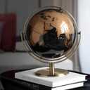 720° Rotation Light Luxury World Globe, Metal Stand, 10.6'' (L)