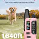 Shock Collar for Dogs, IP67 Waterproof Dog Training Collar with Remote Control, 3 Modes: Beep, Vibration, Safe Static, Rechargeable Adjustable for 15-110lbs Medium Large Dogs