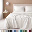 California Design Den Queen Size Sheet Set - Luxuriously Soft 600 Thread Count Sateen, 100% Cotton Sheets, Deep Pocket Bedding Set with All Around Elastic for a Snug Fit - True Ivory