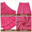 American Trends Skorts for Women Dressy Casual Flowy Shorts Boho Ruffle Tiered Skirts High Waist Mini Tennis Golf Skirt (L)