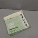 BagDream Paper Sandwich Bags 7.9x6.3x1.96 Inches 200ct Sealable with Thank You Stickers, White Glassine Paper Sack Bags for Sandwich, Food Storage,Treat, Cookies, Burger