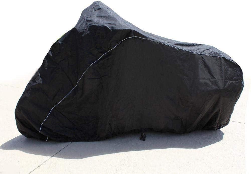 SBU Bike Motorcycle Cover fits up to 108"L 46"W 64"H, TOURING STYLE With Windshield & Saddlebags. Strong UV Protectivve Chopper Bike Tarp. Breathable and Portable Vehicle Protection