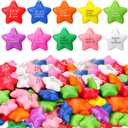 Jenaai 150 Pcs Stress Star Ball Bulk Motivational 2.2 Inch Star Shape Stress Ball with Inspirational Quotes Mini Sensory Colorful Anger Management Relief Toy for Adults Kids Teens Fidget Relief