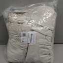 Hammock Brazilian Double Hammocks Soft Comfortable Fabric Cotton Canvas Hanging Portable Two Person Hammock Boho Fringe Large for Adults Backyard Travel (Off White)