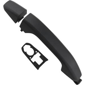 APPERFiT Door Handle w/Gasket Set - Rear Exterior LH/RH (Textured Black) Compatible with 2014-2020 Chevy Chevrolet Silverado Suburban Tahoe, GMC Sierra Yukon 22923605 22923599