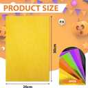 30 Pack Metallic Glitter Cardstock Paper Sheets, Color Foil Mirror Shimmering Paper 250gsm/92lb For Arts and Crafts, Decorative, Weddings & Birthdays Invitations (Halloween, 128 Inch)