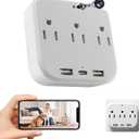 ULar 4K Outlet Camera Wall Charger Indoor Cameras Pet Monitor-WiFi Cam with App Remote, Motion Alerts & Local Storage- No Audio