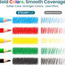 Colored Pencils for Toddlers 3-4 Years Kids Pencils for Beginners, Toddlers and Preschoolers, Jumbo Triangle Shape for Easy Grip, Thick Colored Core for Easy Coloring and Less Breakage (5 Pack)