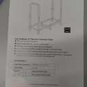 Tikimilor 2.8ft Firewood Rack Holder, Adjustable Heavy Duty Fire Log Stacker Stand for Fireplace, Outdoor Indoor Metal Wood Pile Storage Organizer, Patio Logs Stand tool, Black