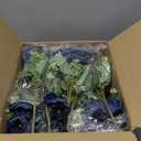 12 Bundles Peonies Artificial Flowers Artificial Peonies Silk Flowers Fake Peonies Artificial Flowers Wedding Home Table Decoration Realistic Peonies Bouquet for Centerpiece Table (Navy Blue) (Set of 12 12-inch Peony Bouquets)