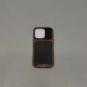 TENDLIN Compatible with iPhone 16 Pro Phone Case Wood Grain with Carbon Fiber Texture Design Leather Hybrid Slim Case (Black)
