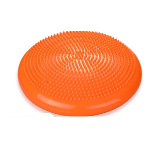 Trideer Inflatable Balance Disc for Balance Training, Proprioception, Strengthening Lower Extremities, Posture, Back Pain, Stress Relief, Restlessness and Anxiety. Yellow, 14 Diameter (13.8" diameter)