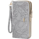 RNIEGA Wallet for Women Clutch Double Zip Around Credit Card Holder Leather Women's Wallet Large Capacity