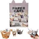 4 x 3D Origami Paper Cats, 50 Sheets DIY Origami Paper for Kids & Adults, Fun Creative Art Project, Desk Decor and Gift for Pet Lovers (CATS)