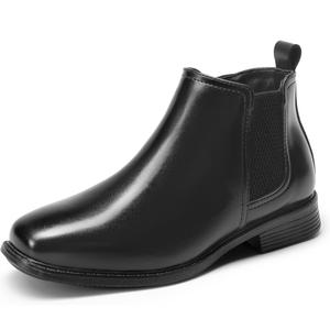 DREAM PAIRS Boys Chelsea Boots Side Zipper Classic Dress Boots for Kids size 6
