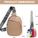 Crossbody Bags For Women,Travel Sling Bag, Fanny Packs Purses For Women Bag With Pu Leather.