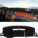 Autorder Dashboard Cover Mat for 2007-2014 Chevrolet Tahoe Suburban/GMC Yukon XL&2007-2013 Chevy Avalanche Silverado 1500 2500 3500 LTZ/GMC Sierra SLT Denali Accessories Upgrade Velvet Dash Cover