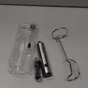 Bonsenkitchen Rechargeable Milk Frother with Stand, 3-Speed Handheld Coffee Frother, Dual Spring Whisk Electric Hand Frother Wand Drink Mixer for Matcha Lattes Cappuccino, Kitchen Gifts (Silver)