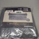 PrinceDeco Stretch Armless Futon Cover Futon Slipcover Full Queen Couch Cover Futon Sofa Bed Cover Furniture Protector with Elastic Bottom, Machine Washable, Gray (Grey)