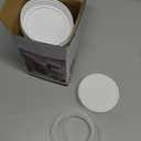 AOZITA [10 Pack] WIDE Mouth Mason Jar Lids for Ball, Kerr and More - White Plastic Storage Caps for Mason/Canning Jars - Leak-Proof, Dishwasher Safe & Food Grade