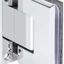 Alise Glass Shower Door Hinge,Hinges for Glass Doors,Heavy Duty Solid SUS304 Stainless Steel 90 Cabinet Hinges Wall to Glass,Frameless Shower Doors Hardware Replacement Part,Polished Chrome BL9900-C
