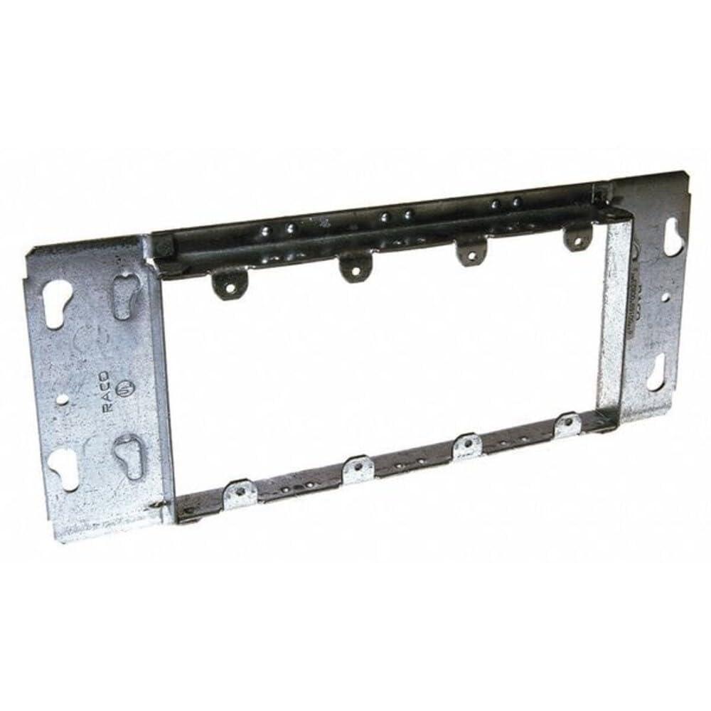 RACO 823 4-Gang Box Device Cover, Raised 3/4 in., 10-11/16 in. Width
