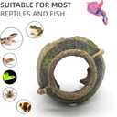 Relaqcc Aquarium Decor Ruins Leaning Vase Hideaway Cave, Betta Fish Tank Accessories for Goldfish, Shrimp, Conch, Cichlid