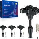 KAX 4-Pack Ignition Coils and Double Iridium Spark Plug Set for Chevrolet Equinox 2018-2020 2.0T, GMC Terrain 2018-2020 2.0T, ATS 2014-2019 2.0T, Regal 2014-2017 2.0T, Malibu, Camaro, CTS, UF680
