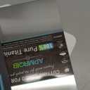 Titanium Cutting Board, 100% Pure Titanium Cutting Boards for Kitchen, Double Sided Non Toxic Cutting Board, Hygiene Durable Dishwasher Safe 10.56.3 (Silver)