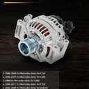 OCPTY Alternator 150 Amp Alternator for Mercedes-Benz C230 C280 C300 C350 E350 CLK350 SLK280 SLK300 SLK350 2005-2011 Replaces OE 11215 A00343