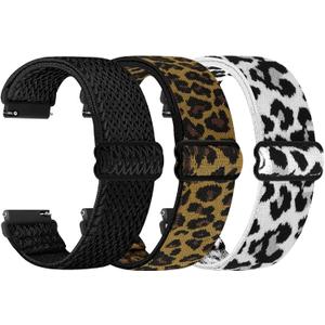 TumpCez Quick Release Watch Band - Choice of Width -18mm 19mm 20mm 22mm 24mm Watch Bands, Solo Loop Adjustable Elastic Nylon Watch Straps Replacement Wristband for Men Women