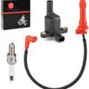 Ignition coil w/Wire Cap & Spark plug for Polaris Ranger 570 RZR 570 2012-2022 ACE 570 2016-2019 ACE 325 2016