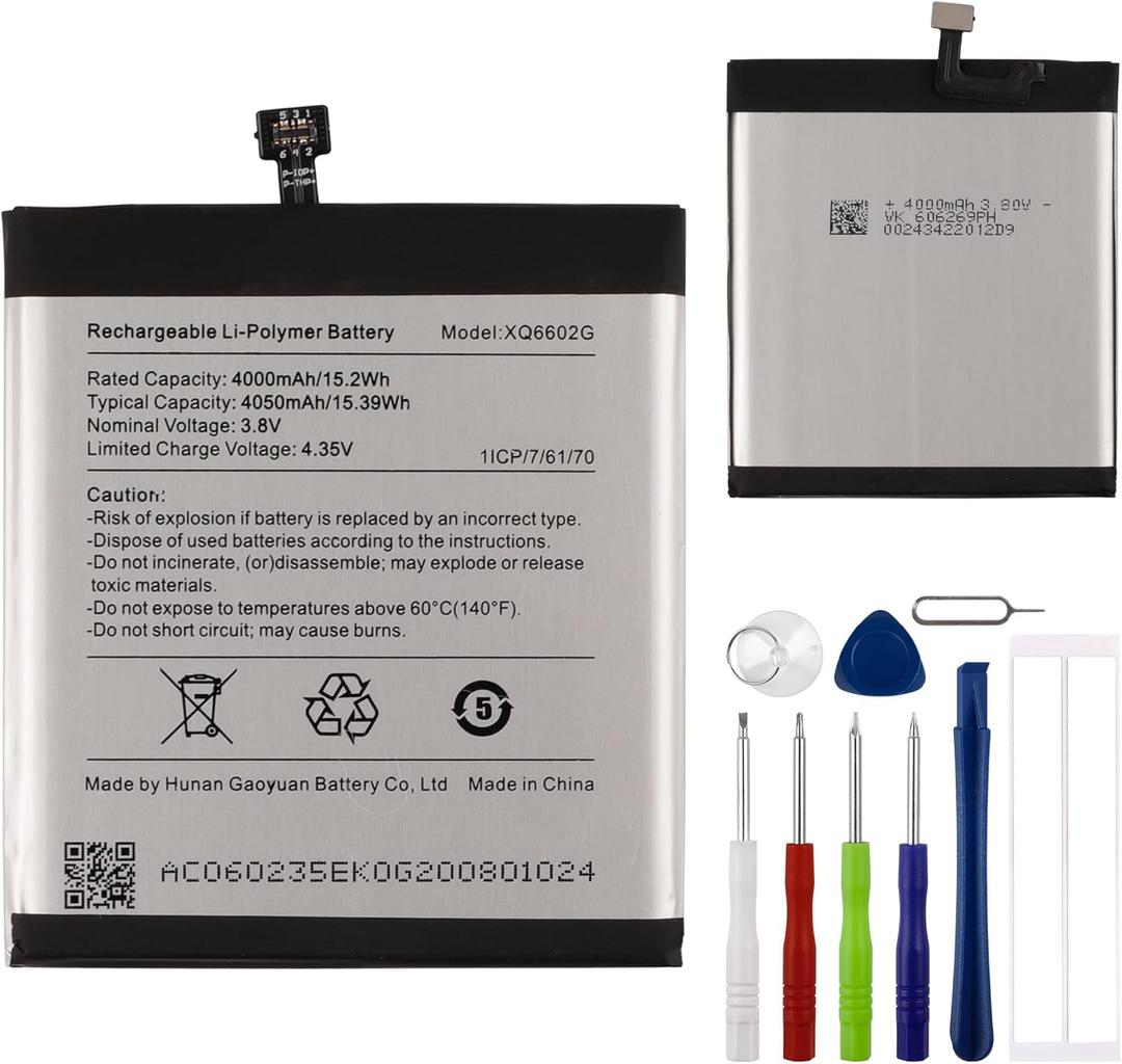 Replacement Battery XQ6602G Battery Compatible with Caterpillar Cat S62 with Tools