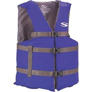 Stearns Adult Life Vest, USCG Approved Type III Life Jacket, PFD for Boating, Swimming, Watersports, & More, Size 66-74cm(26-29in)
