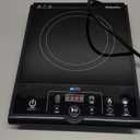 Mueller RapidTherm Portable Induction Cooktop, 1800W Hot Plate Electric Stove Top Burner. 8 Temp Levels, Auto-Off & Pot Detection, LED Display, Child Lock, 4 Programs, Burners for Cooking