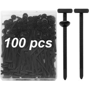 100 Pcs Cable Tie Buckle,Nylon Universal Cable Tie Buckle,Zip Clips For Cars Daily Repair Heavy Duty Automotive Self-Locking