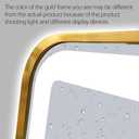 Niccy LED Bathroom Mirror, 32"x20" Rectangle Wall Mounted Vanity Mirrors with Metal Frame, Anti Fog Dimmable Smart Mirror for Bathroom/Bedroom/Livingroom/Entryway, (Horizontal or Vertical),Gold