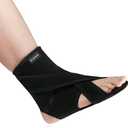 JOMECA Upgraded Drop Foot Brace for Walking with Shoes - Dual Forefoot Support Plates Adjustable Soft AFO, Foot Drop, TBI, ALS, MS, Bone Fracture, Fits Women & Men (Right, L/XL)