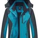 Diamond Candy Women's Lightweight Waterproof Rain Jacket with Hood for Hiking, Travel and Rainy Days (XS)