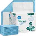 Medpride Disposable Underpads 17'' x 24'' (100-Count) Incontinence Pads, Bed Covers, Puppy Training | Thick, Super Absorbent Protection for Kids, Adults, Elderly | Liquid, Urine, Accidents