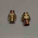 2 Pack 3/4" C x MIP LF Brass Pipe Union Sweat to Male Iron Threaded Copper Fitting for HVAC Hot Cold Water Agricultural Irrigation Building Fire Protection Machine Instrumentation Pump Valve